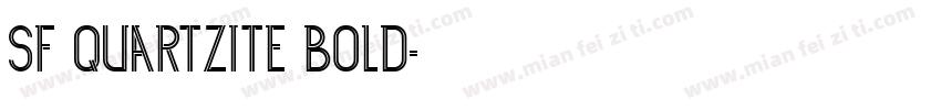 SF Quartzite Bold字体转换